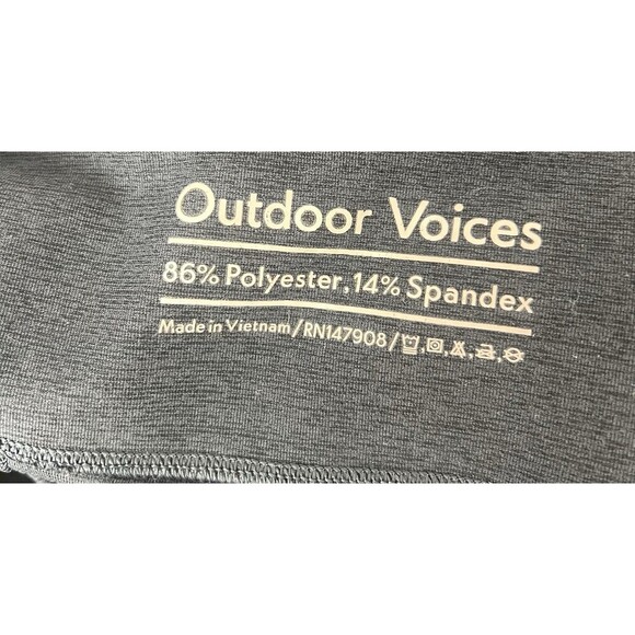 Outdoor Voices Medium Heathered Charcoal Black FreeForm Leggings Lounge Yoga - Picture 6 of 6